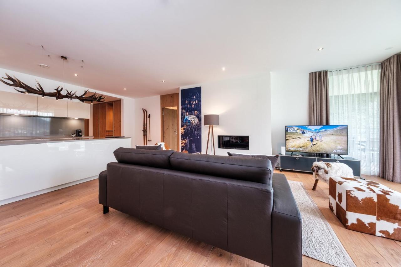 Luxury Panorama Apartment With Alpengold Spa Access Davos Exterior photo